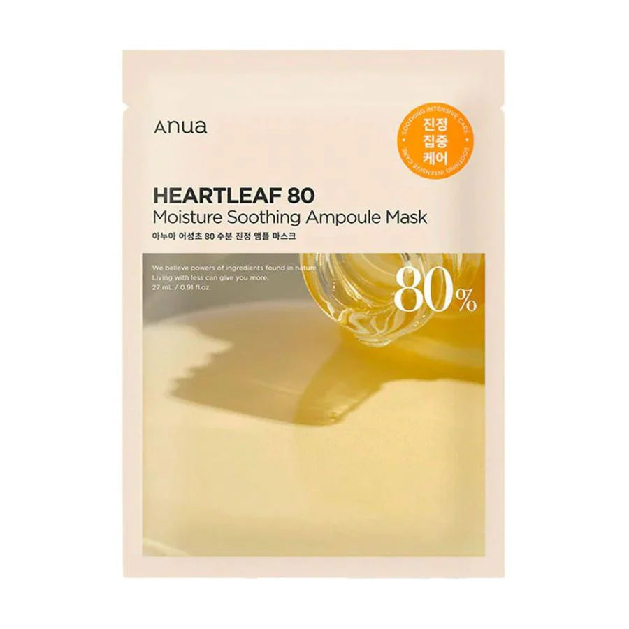 [ANUA] HEARTLEAF 80% AMPOULE MASK 27ML (10PCS)