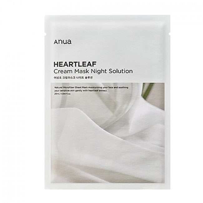 [ANUA] HEARTLEAF CREAM MASK NIGHT SOLUTION 25ML (10PCS)