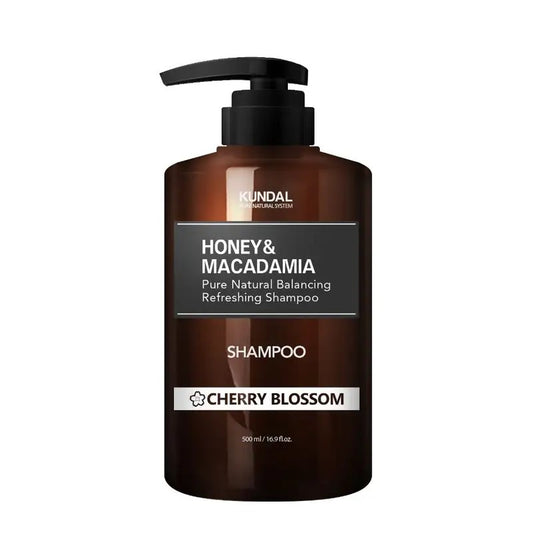 [KUNDAL] Honey & Macadamia Nature Shampoo 500ml - Cherry Blossom