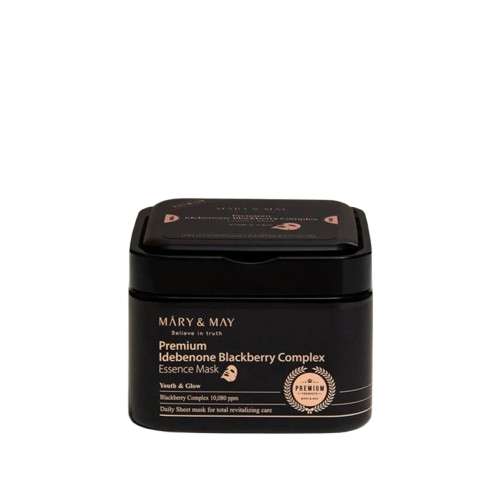 [MARY&MAY] Premium Idebenone Blackberry Complex Essence Mask 20ea/250g