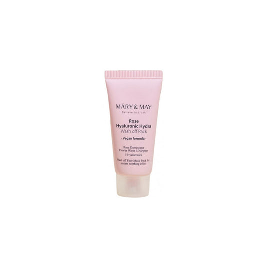 [MARY&MAY] Rose Hyaluronic Hydra Wash off Pack 30g