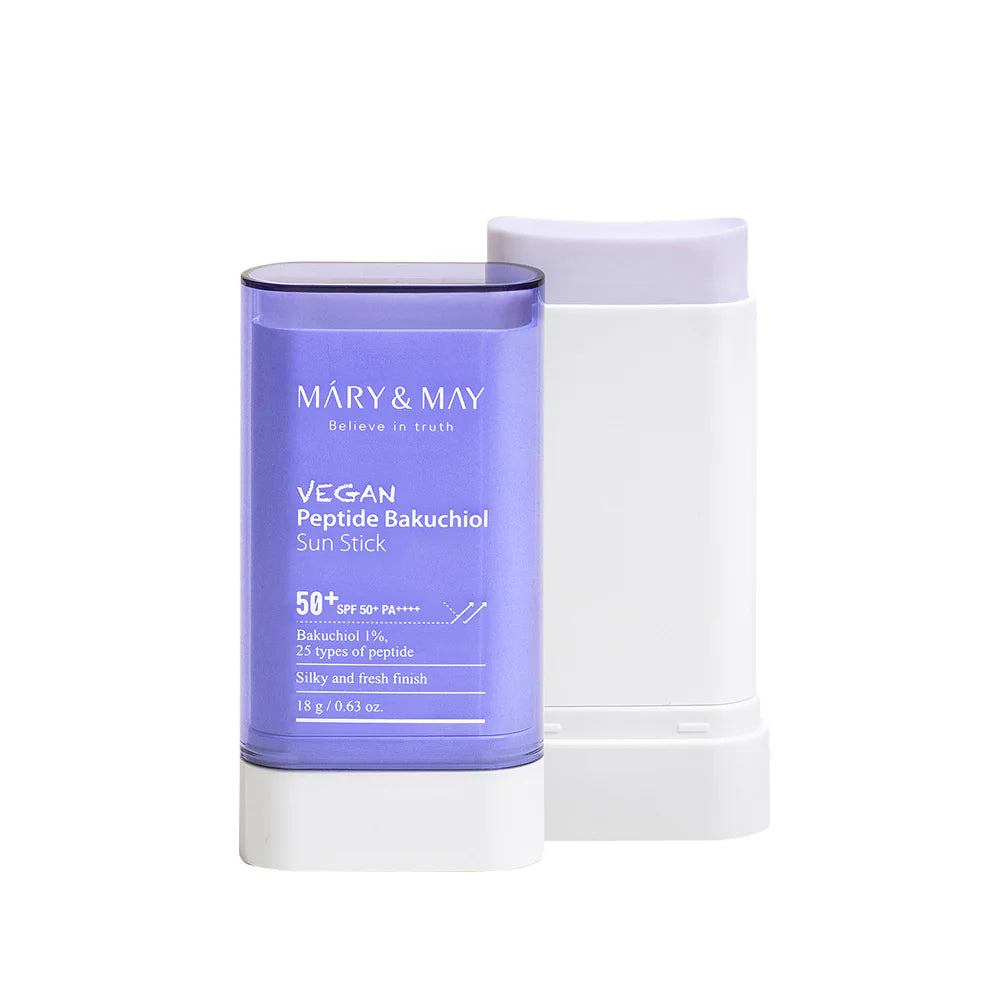 [MARY&MAY] Vegan Peptide Bakuchiol Sun Stick SPF50+ PA++++ 18g