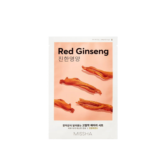 [MISSHA] Airy Fit Sheet Mask[Redginseng] 19G*20Ea 380g