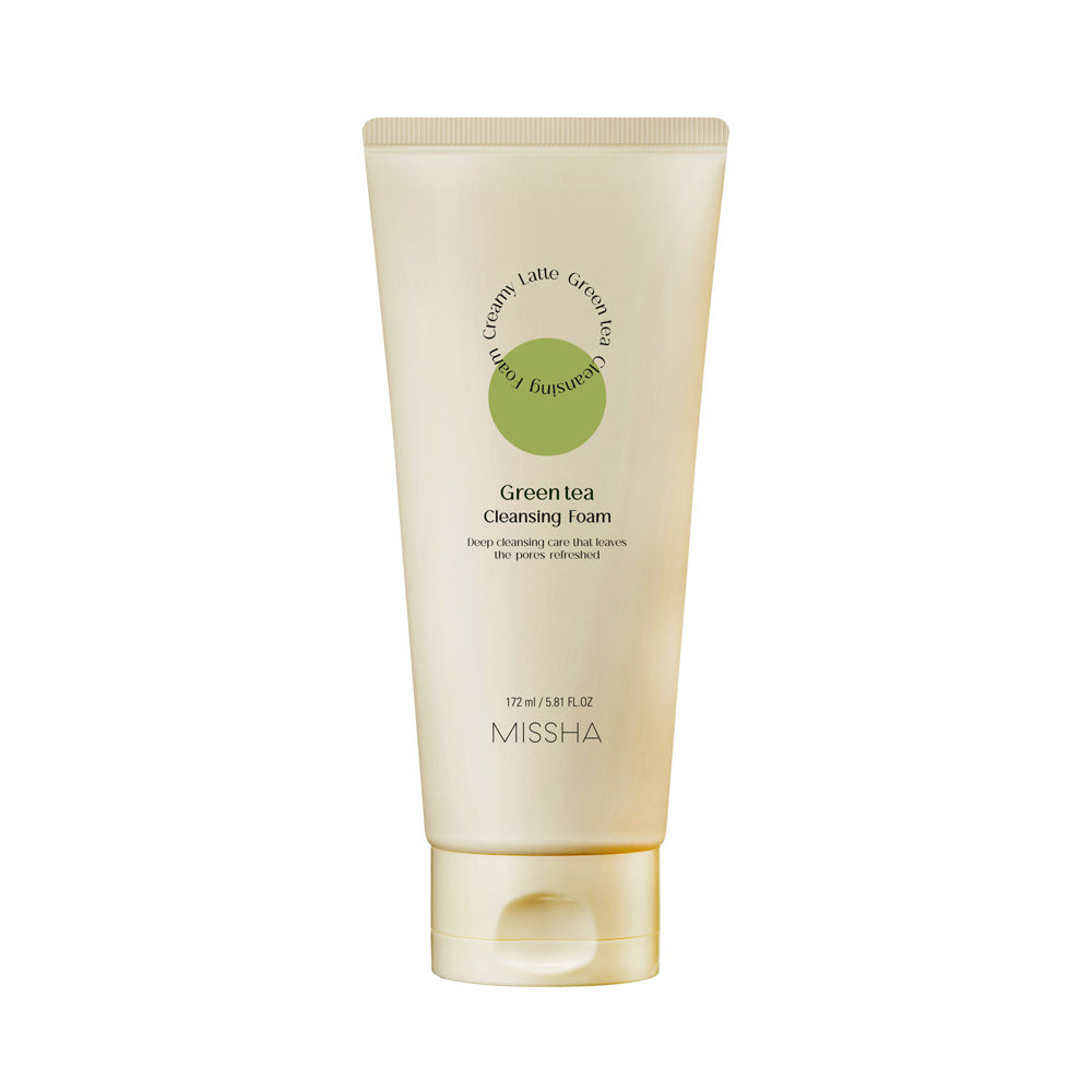 [MISSHA] Creamy Latte Cleansing Foam [Green Tea] R 172ml