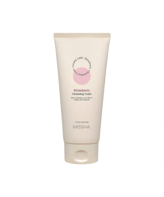 [MISSHA] Creamy Latte Cleansing Foam [Strawberry] R 172ml