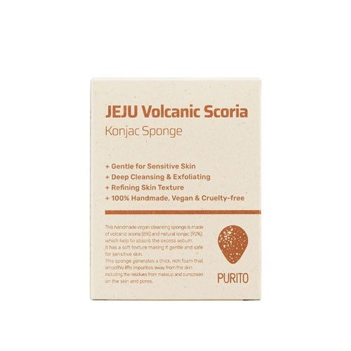 [PURITO]?JEJU Volcanic Scoria Konjac Sponge