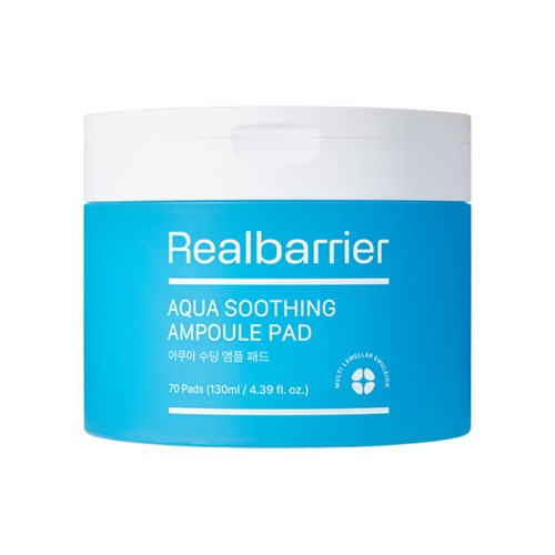 [REAL BARRIER] Aqua Soothing Ampoule Pad 130ml (70ea)