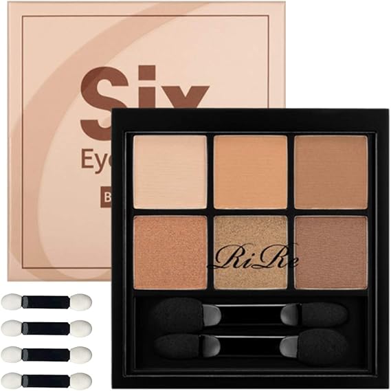 [RIRE] Six Eyes Palette 8.4g #Brown Bun