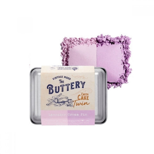 [SKINFOOD] BUTTERY CHEEK CAKE TWIN 02 LAVENDER CREAM PIE