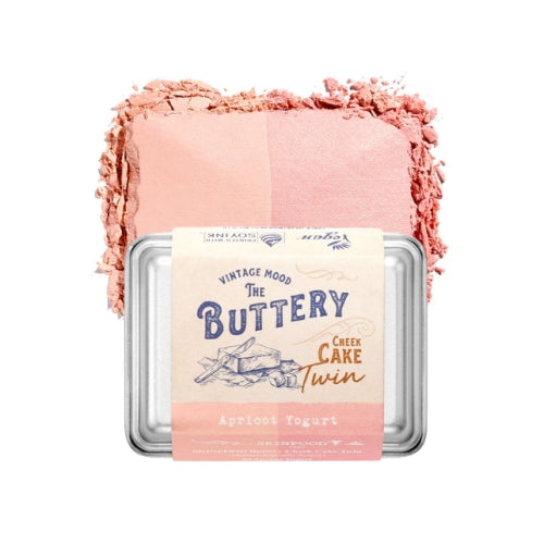 [SKINFOOD] BUTTERY CHEEK CAKE TWIN 03 APRICOT YOGURT