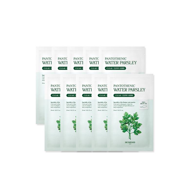 [SKINFOOD] PANTOTHENIC WATER PARSLEY MASK 10EA