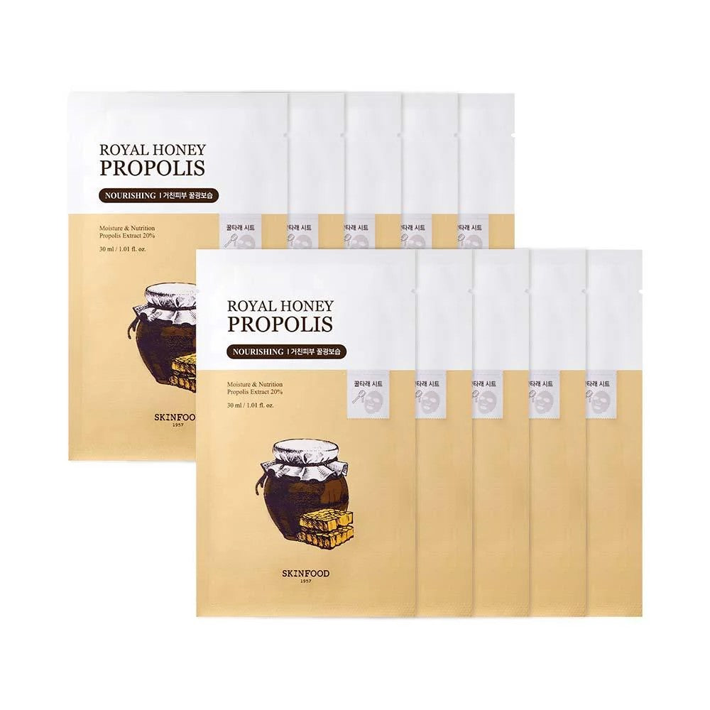 [SKINFOOD] ROYAL HONEY PROPOLIS ENRICH MASK 10EA