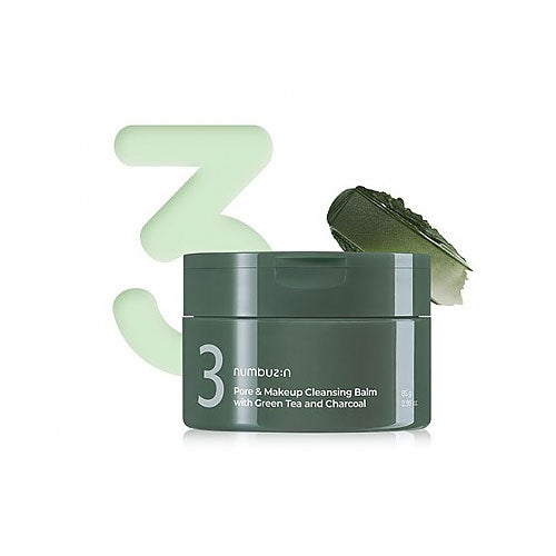 [NUMBUZIN] No.3 Pore & Makeup Cleansing Balm with Green Tea and Charcoal 85g